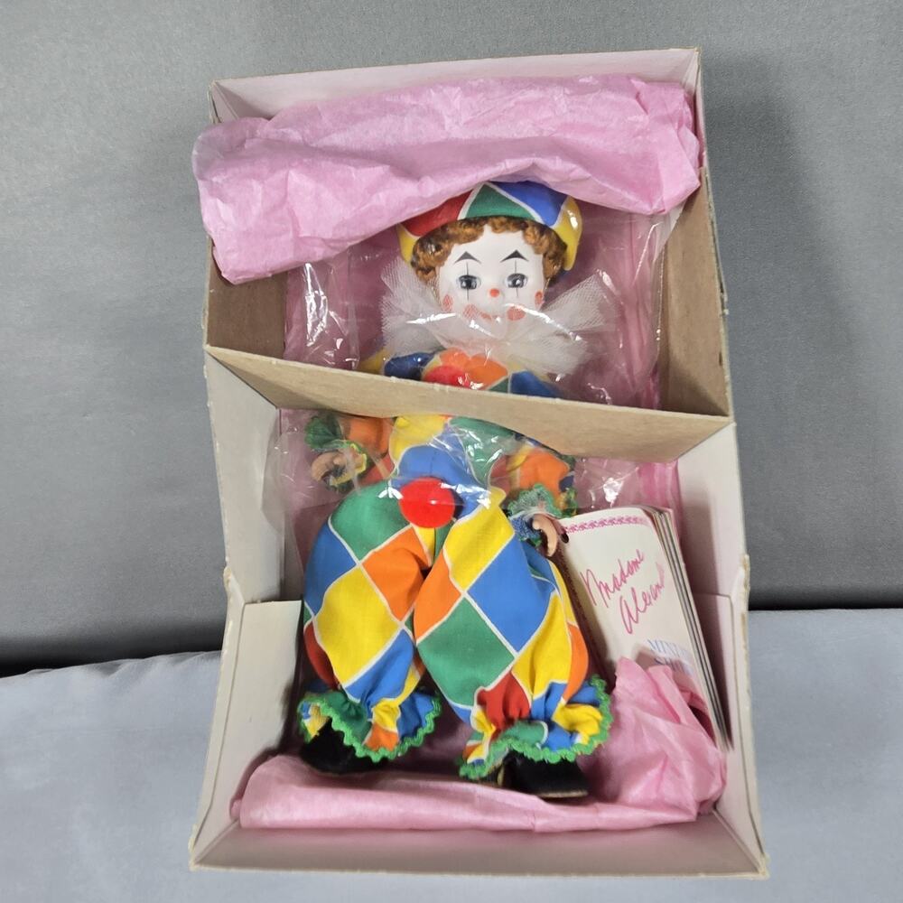 Madame Alexander Doll Americana Collection Clown #305 8" Vintage w/ Box & Tag